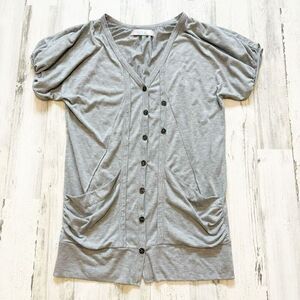 Free People Beach Gray Tunic Top Size M